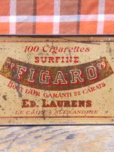 Boite à cigarettes publicitaire en tôle / Le Khédiv