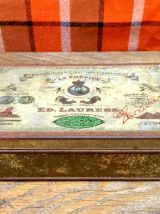 Boite à cigarettes publicitaire en tôle / Le Khédiv