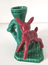 Bougeoir faon art déco en céramique 