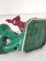 Bougeoir faon art déco en céramique 