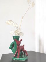 Bougeoir faon art déco en céramique 