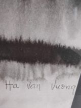 dessin aquarelle "Helping mother" de Lucienne Ha Van Vuong 