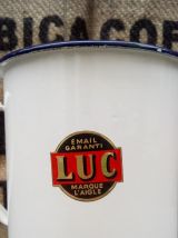 Broc émaillé blanc "LUC" 