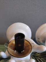 appliques mains en céramique blanche