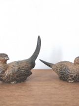 Couple d'oiseaux en céramique