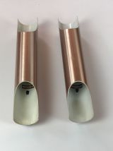 PAIRE APPLIQUES FUGA RAAK  années 60-70