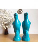 Perruches porcelaine émaillée 