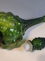 carafe italienne verte gouttes d'eau avec bouchon flamme