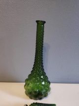 carafe italienne verte gouttes d'eau avec bouchon flamme