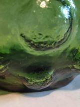 carafe italienne verte gouttes d'eau avec bouchon flamme