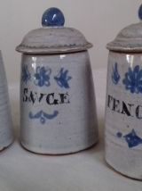 1 lot de 6 petits pots aromatiques en céramique