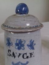 1 lot de 6 petits pots aromatiques en céramique