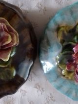 2 bonbonnières en porcelaine