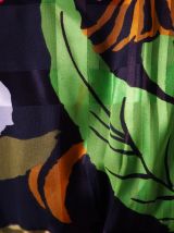 Longue robe en voile bohème folk hippie vintage 70's