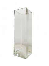 Vase en verre transparent