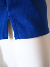 Jupe crayon bleue électrique vintage 80's