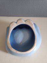 vide-poche main en céramique bleue clair