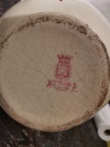 GRAND BROC DE TOILETTE  porcelaine opaque (faïence) de GIEN,