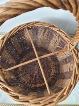 Panier osier à bouteilles