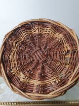 Panier osier à bouteilles