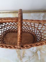 Panier de service en osier 