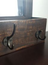 Vestiaire-Porte manteau bois miroir