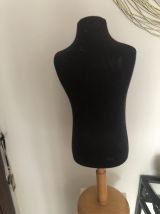 Mannequin enfant vintage tissu noir