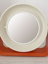 Vintage Miroir Plastique Allibert Design Annees 70