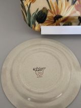 4 assiettes faïence sologne vintage 