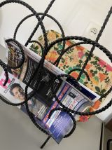 Porte revue année 70’s fer forgé 