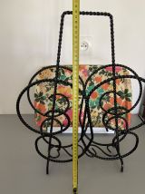 Porte revue année 70’s fer forgé 