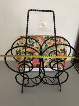 Porte revue année 70’s fer forgé 