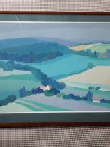 Tableau paysage de campagne de Pierre ROUX