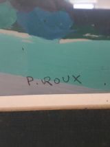 Tableau paysage de campagne de Pierre ROUX