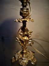 LAMPE bronze  ART  NOUVEAU TULIPE  pressé du style  MULLER D