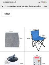 Cabine de sauna vapeur (sauna hammam) mobile portable
