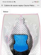 Cabine de sauna vapeur (sauna hammam) mobile portable
