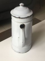 Cafetière en tôle émaillée années 50