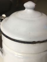 Cafetière en tôle émaillée années 50