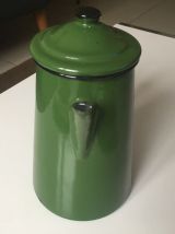 Cafetière en tôle émaillée années 50