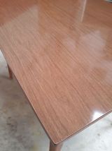 table scandinave dessus formica pied bois   avec ralonge155 