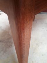 table scandinave dessus formica pied bois   avec ralonge155 