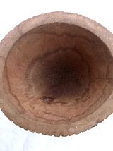 vase , mortier sculpté, africain