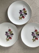 Série de 6 assiettes en porcelaine