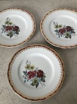 Série de 6 assiettes en porcelaine