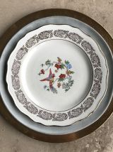 Série de 6 assiettes - en porcelaine