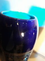  2vases en faience sarreguemines 38x14 tres classe 1960  ave