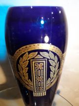  2vases en faience sarreguemines 38x14 tres classe 1960  ave