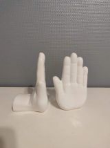 serre-livres mains en céramique à lester