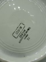 plat creux à oreilles Digoin Sarreguemines Cibon décor de ro